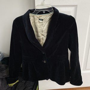 J. Crew Navy Suede Jacket